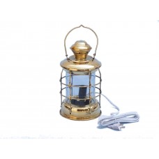 12" Solid Brass Admiral Nelson  Electric Lamp